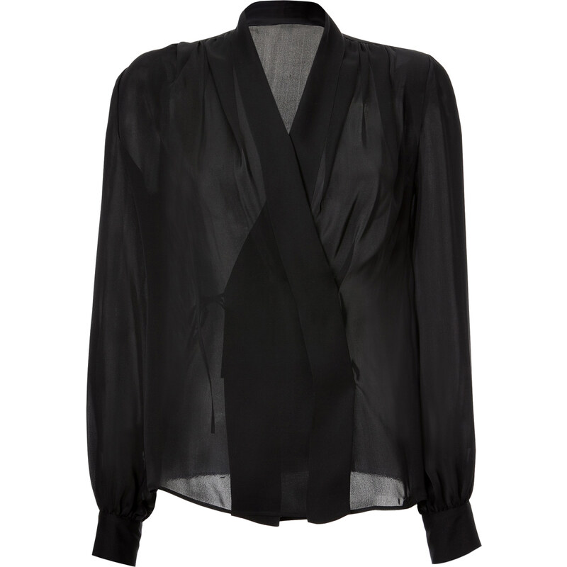 Emilio Pucci Silk Layered Front Blouse