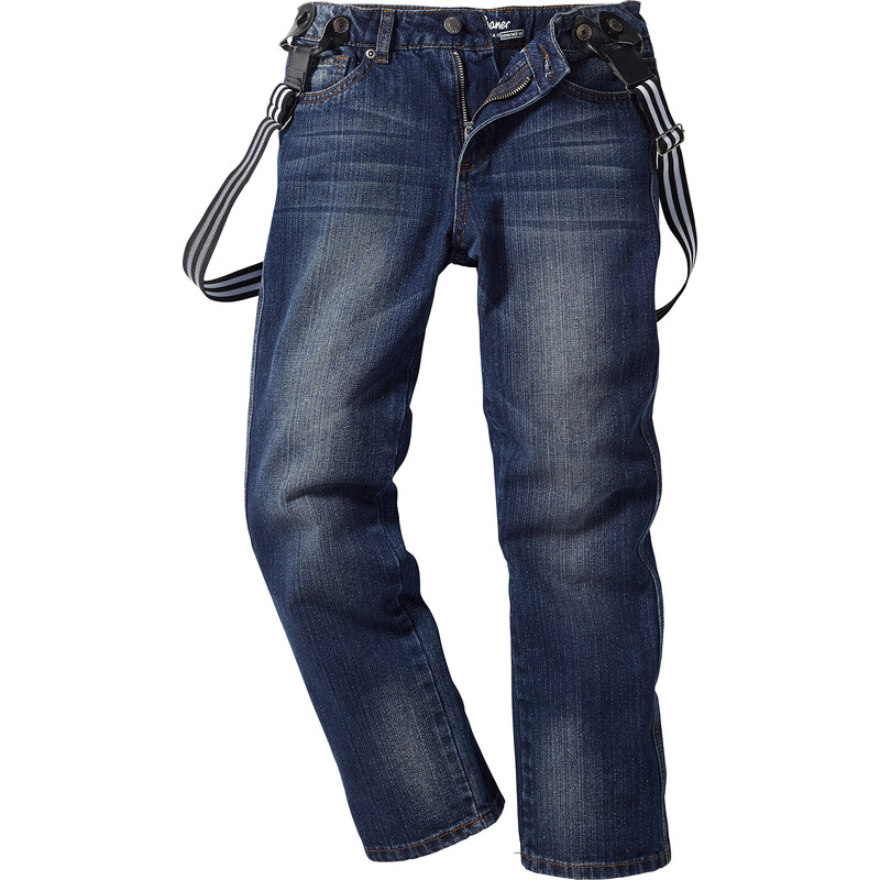John Baner JEANSWEAR Lässige Jeans mit Hosenträgern, Gr. 116-170 in blau für Jungen von bonprix