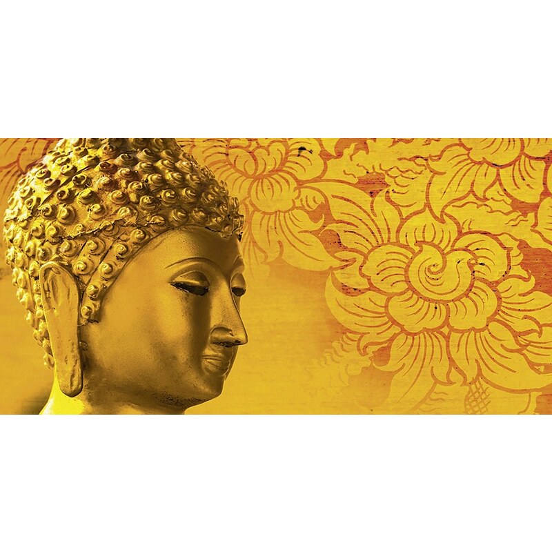 Home affaire Leinwandbild »P. Kraichana: Buddha Goldstatue in Thailand«, 100/50 cm
