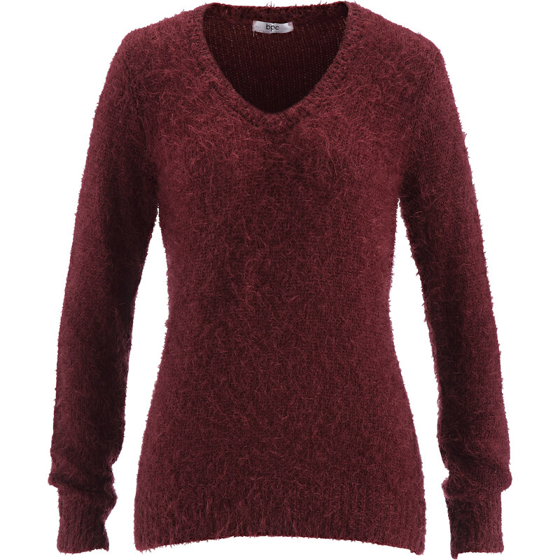 bpc bonprix collection Flausch-Pullover langarm in rot für Damen von bonprix