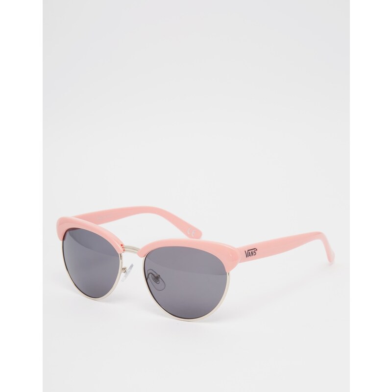 Vans - Katzenaugen-Sonnenbrille mit halbem Gestell - Flamingorosa