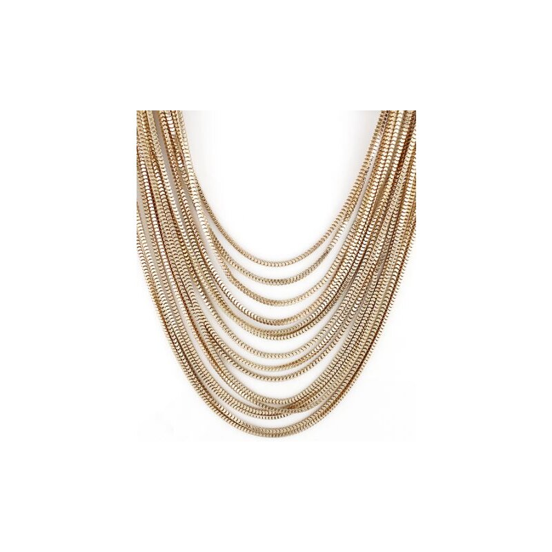 SheInside Gold Multilayer Chain Necklace