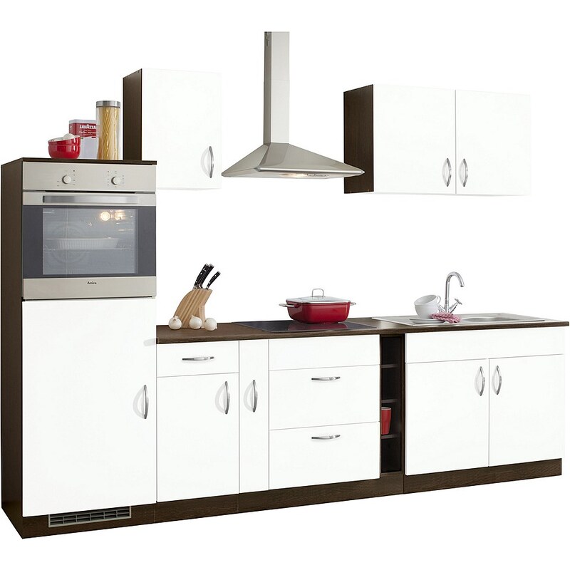 Küchenzeile »Milan« mit E-Geräten, Breite 290 cm