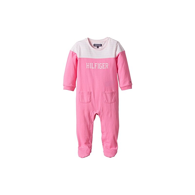 Tommy Hilfiger Baby - Mädchen Spieler JERSEY COVERALL L/S