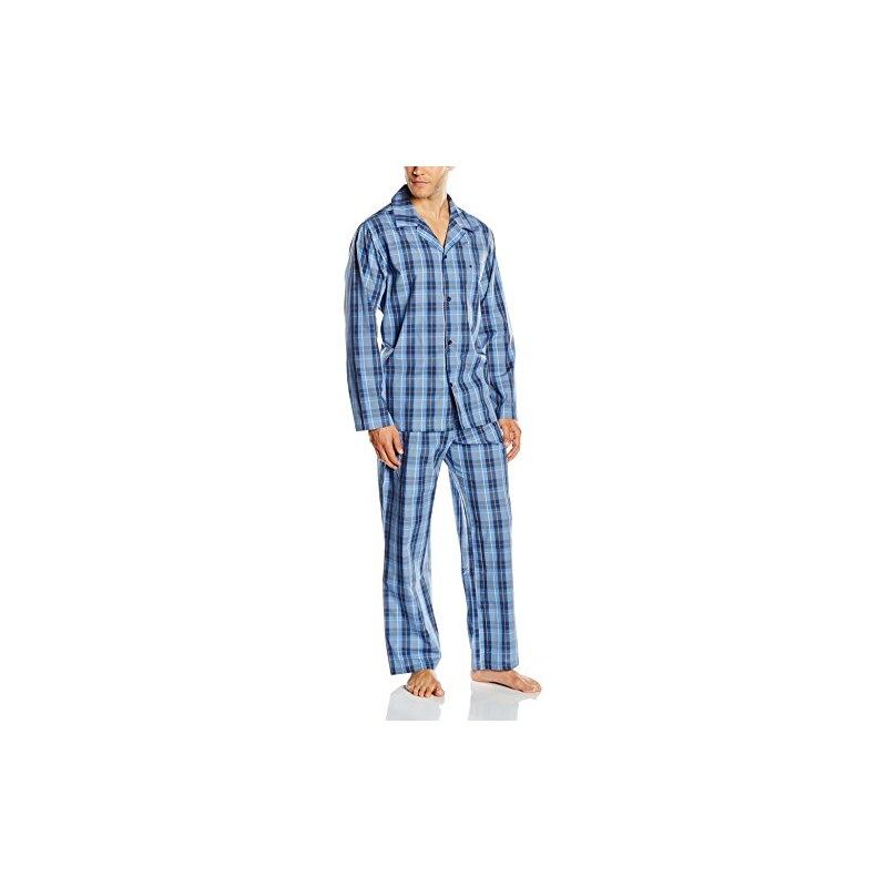 Seidensticker Herren Zweiteiliger Schlafanzug Pyjama lang