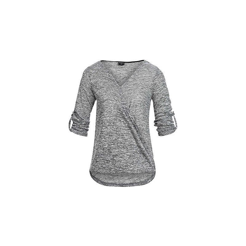 Hailys Damen T-Shirt Ellen, Gr. 36 (Herstellergröße: S), Grau (lgrey 81000)