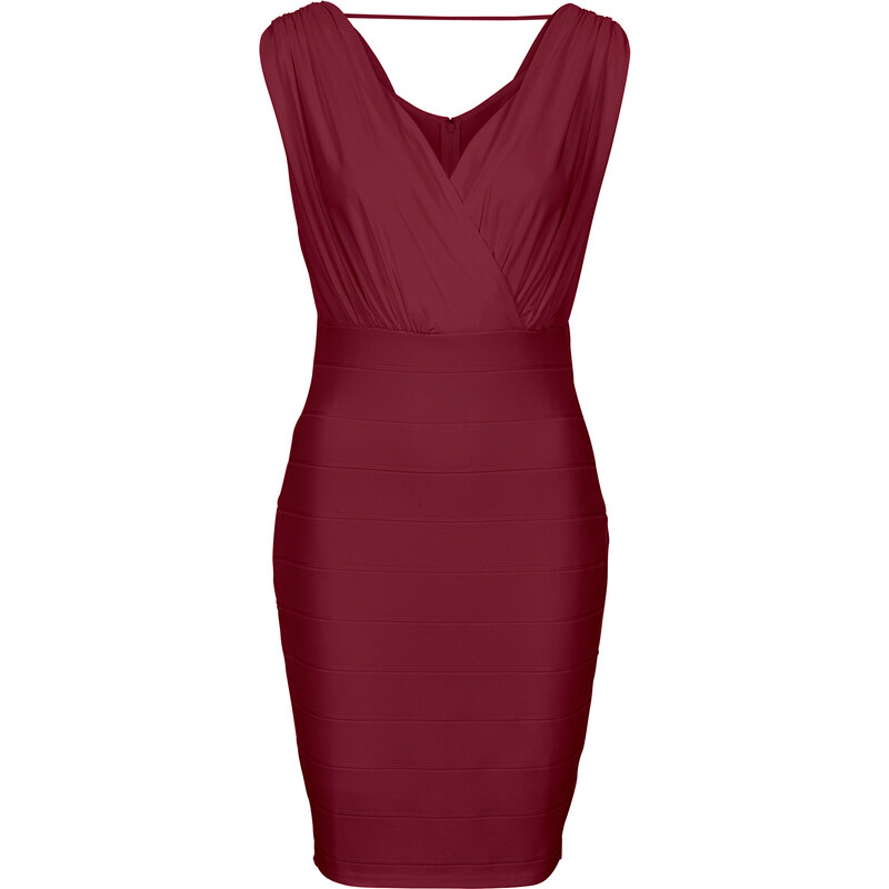 BODYFLIRT boutique Figurformendes Kleid in rot von bonprix