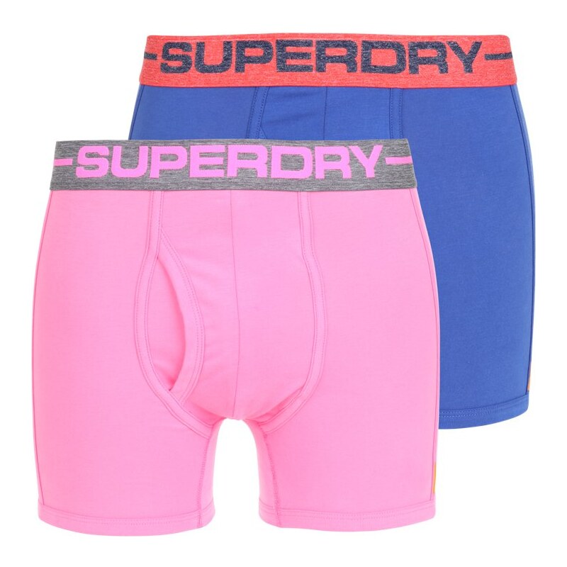 Superdry 2PACK Panties beach pink/fleck grey/fluoro pink/kona blue/fleck navy