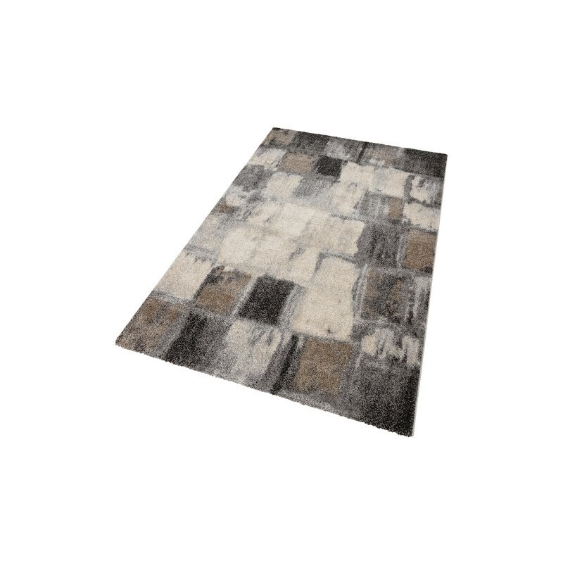 MERINOS Teppich Merinos ELEGANT MOSAIC gewebt grau 2 (B/L: 80x150 cm),3 (B/L: 120x170 cm),4 (B/L: 160x230 cm),6 (B/L: 200x290 cm)