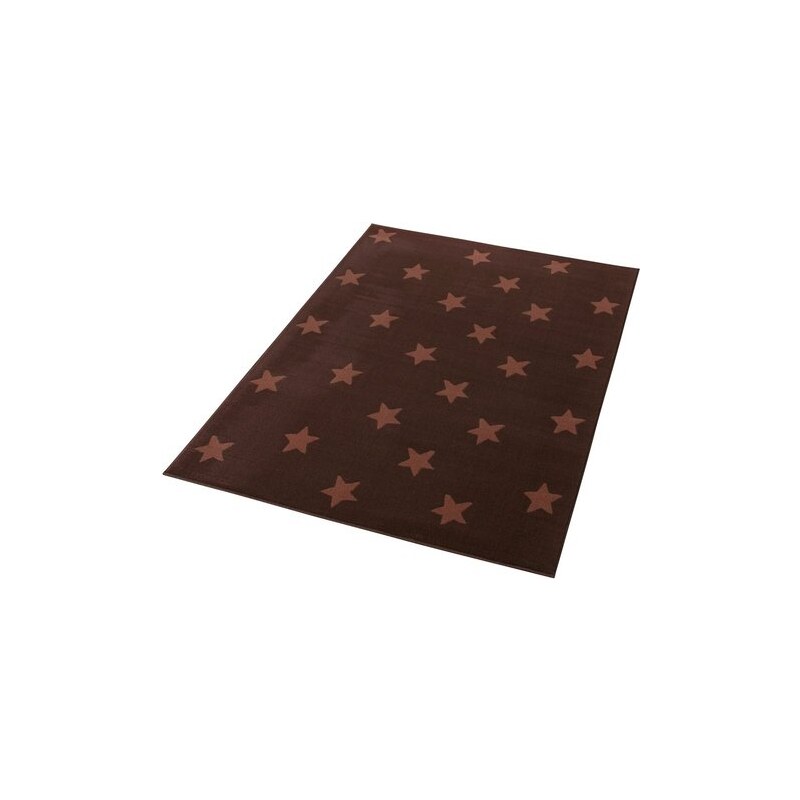 HANSE HOME Teppich Stars gewebt Trendmotiv braun 3 (B/L: 140x200 cm)