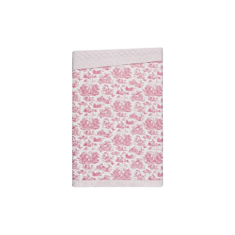 LAURA ASHLEY Tagesdecke Toile mit Motiv rosa 150x200 cm