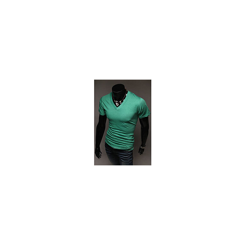 LightInTheBox Men's V Neck Solid Color Shirt