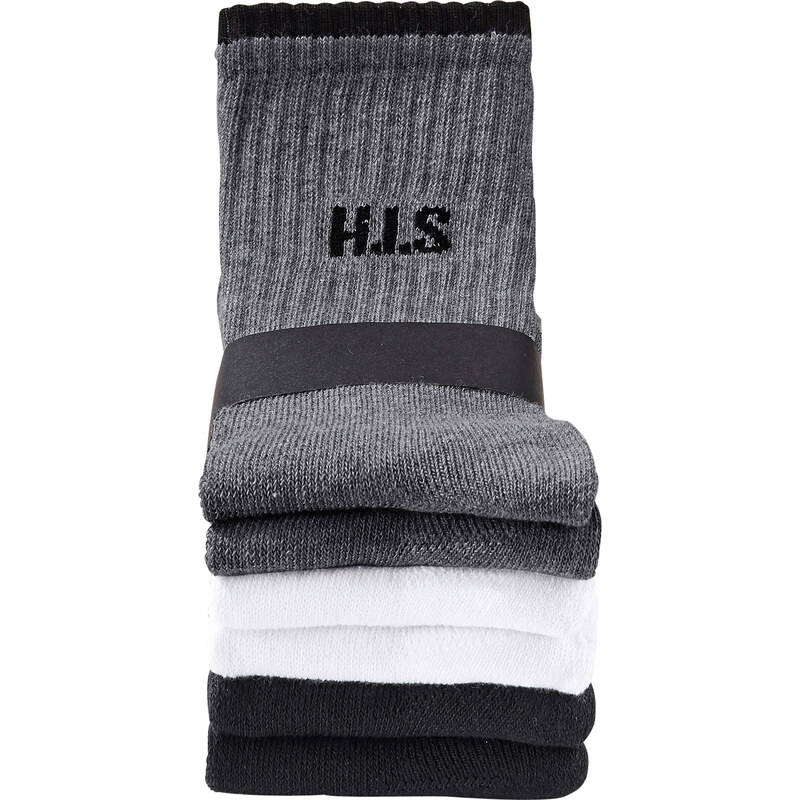 H.I.S. Sportsocken (6er-Pack) in schwarz von bonprix