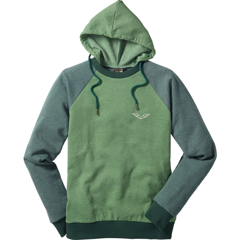 RAINBOW Sweatshirt Slim Fit langarm in grün für Herren von bonprix