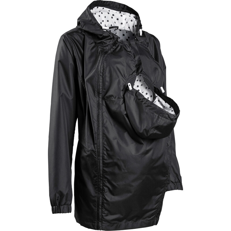 bpc bonprix collection Umstandsjacke mit Baby-Einsatz langarm in schwarz für Damen von bonprix