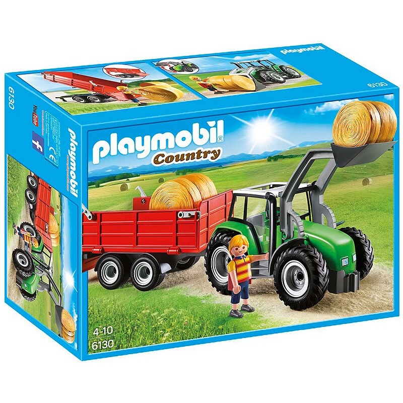 Playmobil® Großer Traktor mit Anhänger (6130), Country