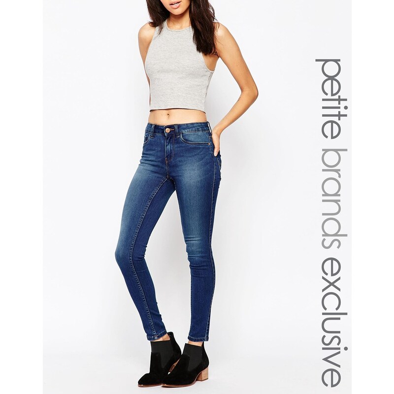 Noisy May Petite - Lucy - Superschmale Jeans - Blau