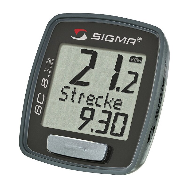 Sigma Sport Fahrradcomputer, kabelgebunden, schwarz, »Topline 2012 BC 8.12«