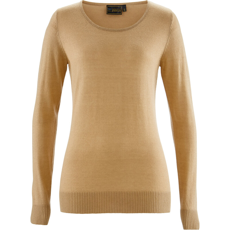 bpc selection premium Premium Pullover mit Cashmere langarm in braun für Damen von bonprix