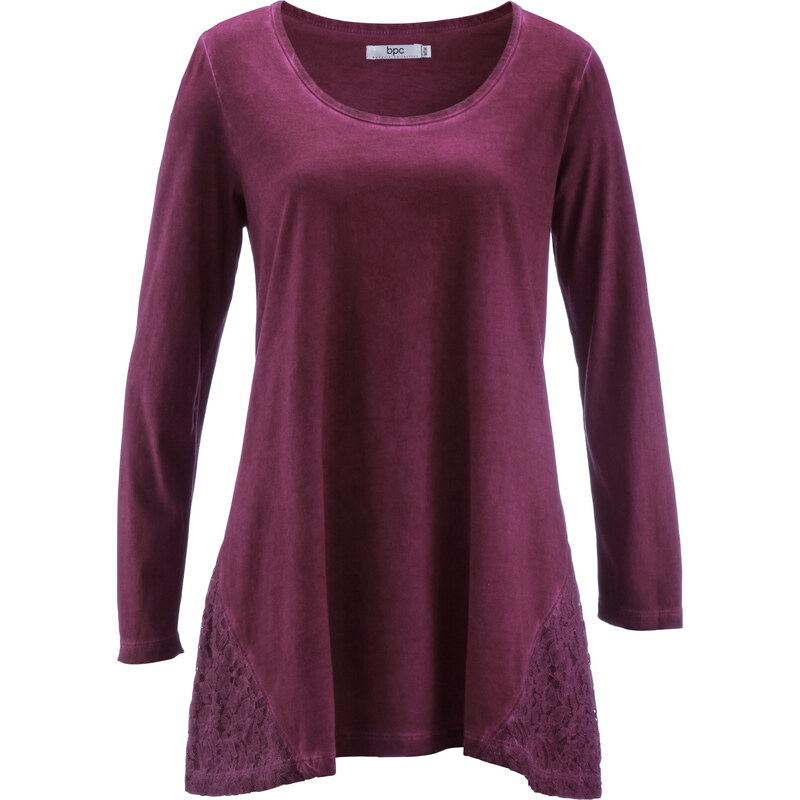 bpc bonprix collection Cold-dyed-Shirt-Tunika langarm in lila für Damen von bonprix