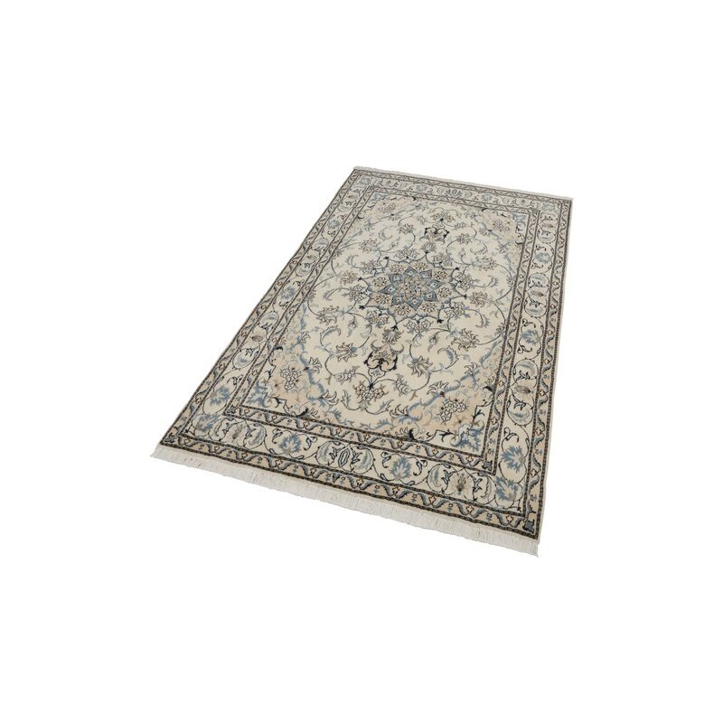 PARWIS Orient-Teppich Parwis Nain Khorasan8 180 000 Knoten/m² handgeknüpft Unikat natur 3 (B/L: 120x200 cm),4 (B/L: 150x250 cm),6 (B/L: 200x300 cm)