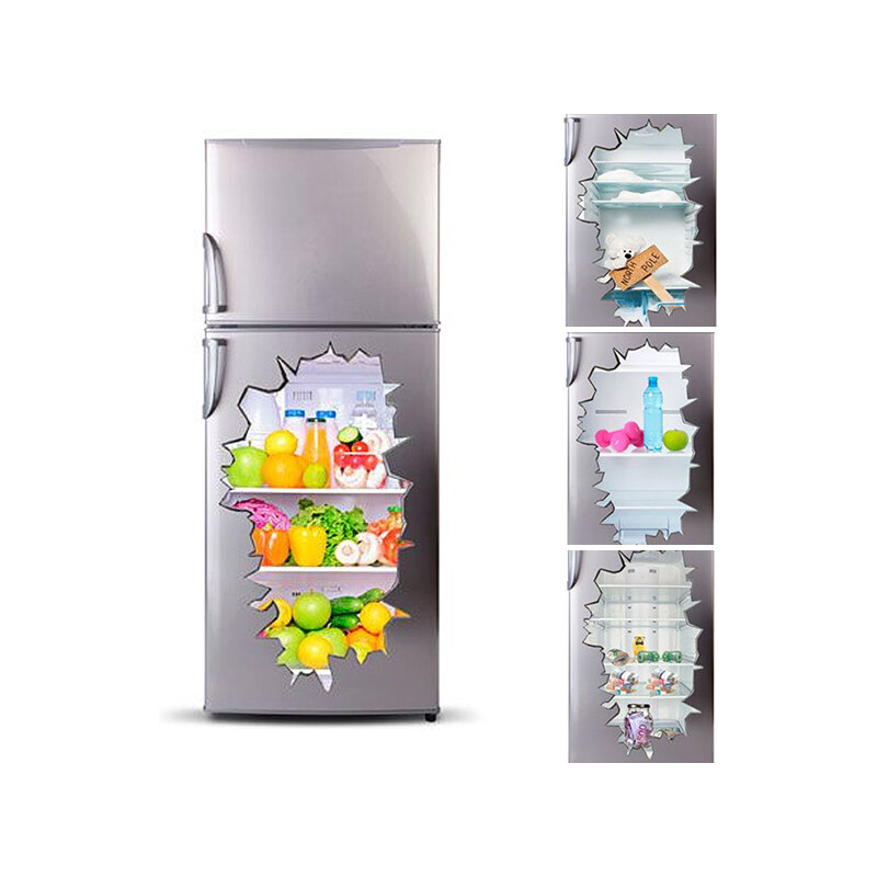 Lesara 3D-Kühlschrank-Sticker mit Motiv - Mensch