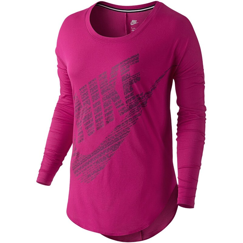 Nike SIGNAL LS TEE - T-Shirt - rosa