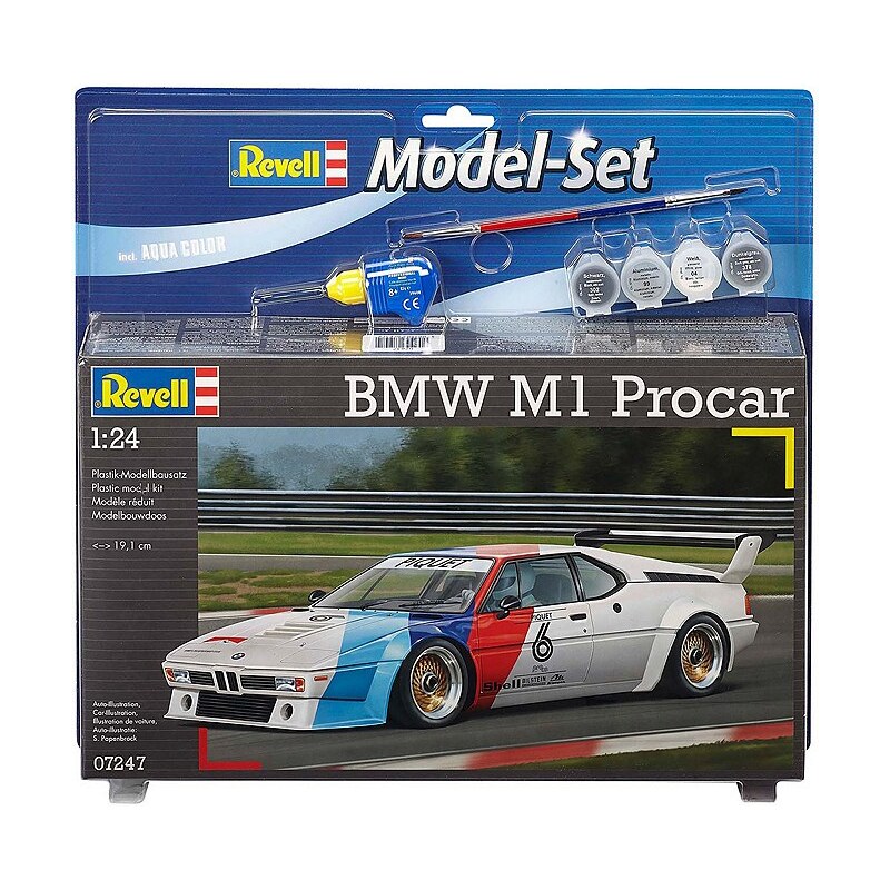 Revell® Modellbausatz Auto mit Zubehör, Maßstab 1:24, »Model Set - BMW M1 Procar«