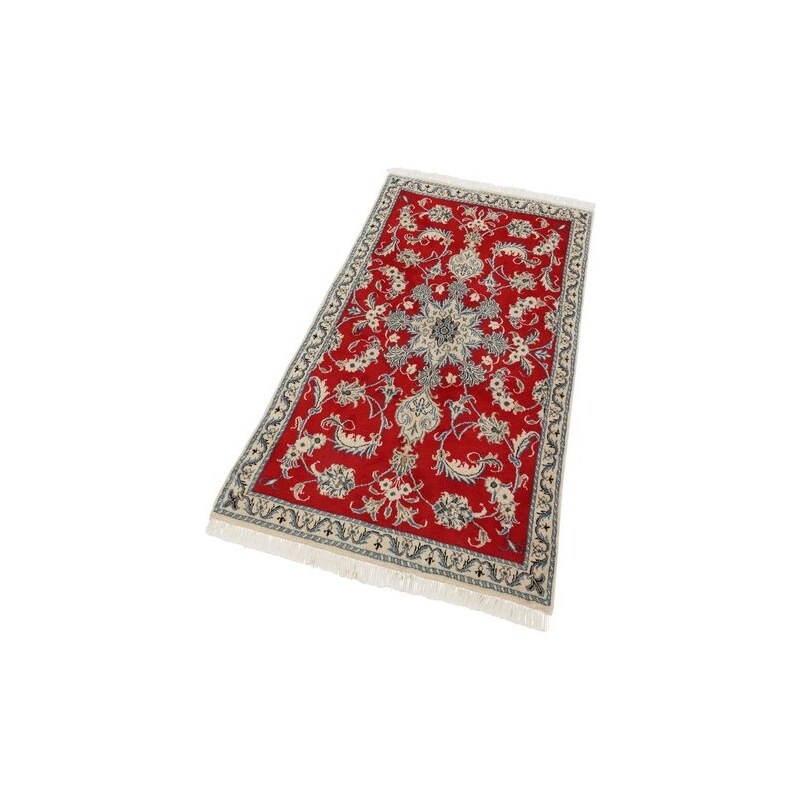 Orient-Teppich Parwis Nain Khorasan1 180 000 Knoten/m² handgeknüpft Unikat PARWIS rot 1 (B/L: 60x90 cm),2 (B/L: 100x150 cm),9 (B/L: 40x60 cm)