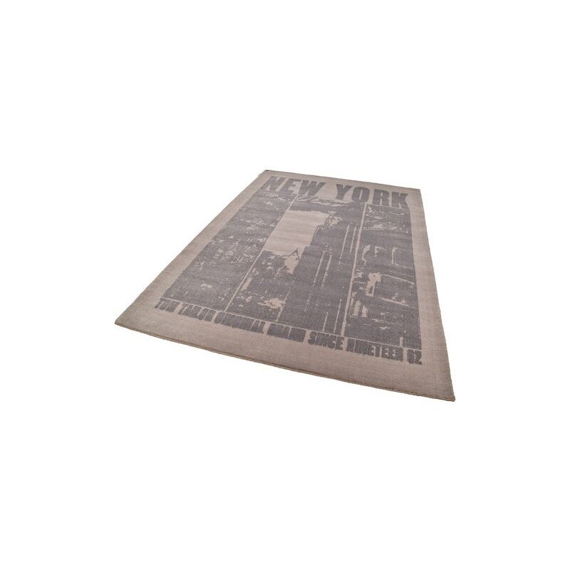 Tom Tailor Teppich Happy New York handgearbeitet braun 2 (B/L: 65x135 cm),3 (B/L: 133x180 cm),4 (B/L: 160x230 cm)