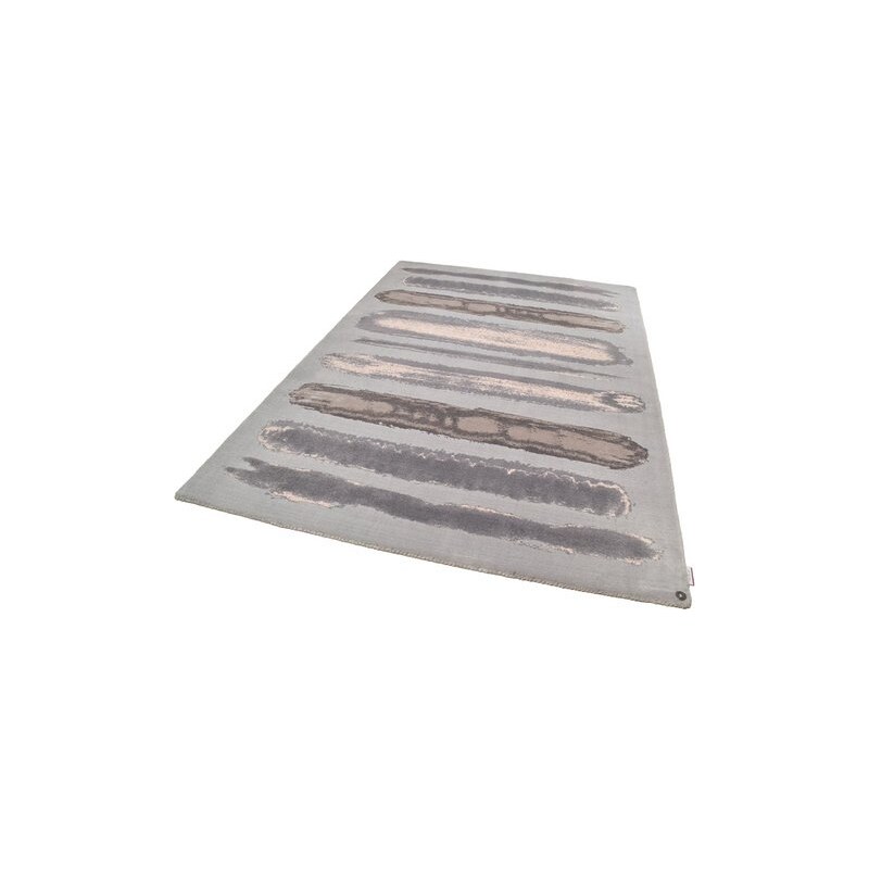 Teppich Happy Painted Stripe handgearbeitet Tom Tailor grau 2 (B/L: 65x135 cm),4 (B/L: 160x230 cm)
