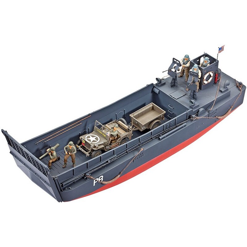 Revell® Modellbausatz Boot mit Fahrzeug, »D-Day Set LCM3 & 4x4 Off-Road Vehicle«, Maßstab 1:35