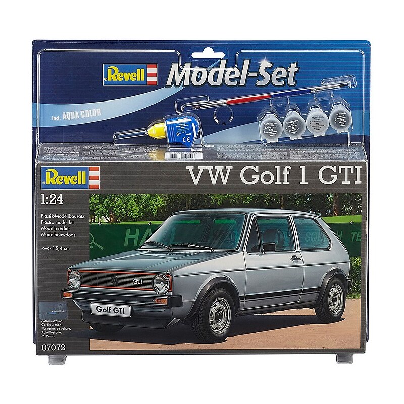 Revell® Modellbausatz mit Zubehör, Maßstab 1:24, »Model-Set VW Golf 1 GTI«