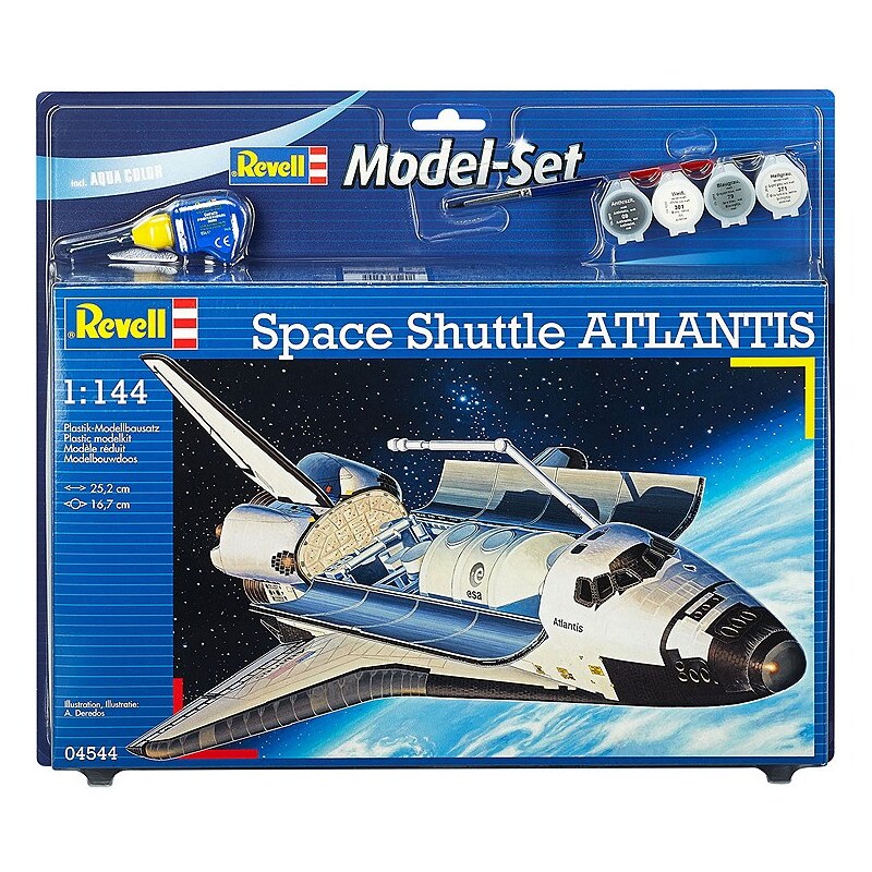 Revell® Modellbausatz Raumschiff mit Zubehör, Maßstab 1:144, »Model Set - Space Shuttle Atlantis