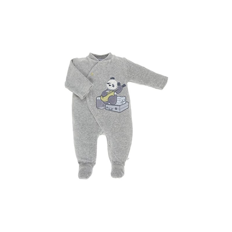 Noukies Baby - Jungen, Zweiteiliger Schlafanzug, PYJAMA 1 PCS GRAPHIQUE VELOURS GRIS