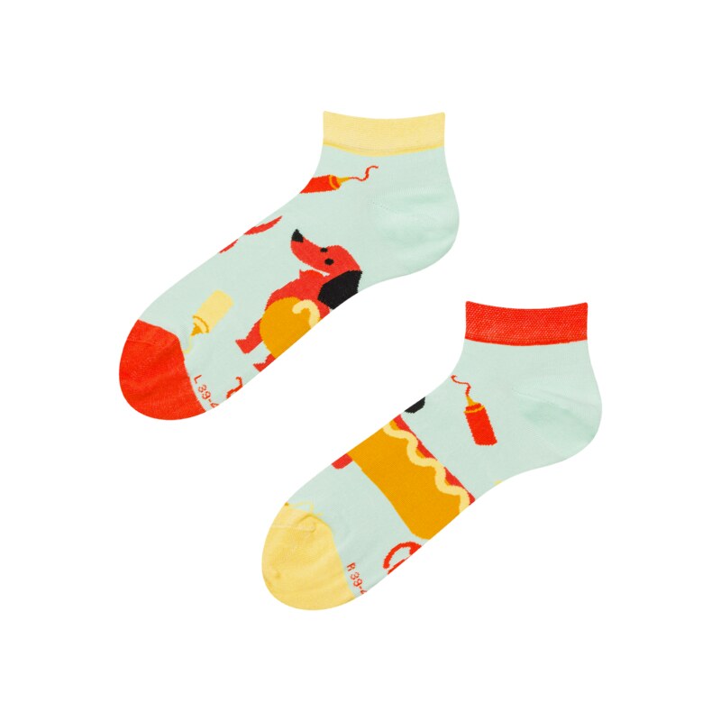 Dedoles Lustige Knöchelsocken Hotdog
