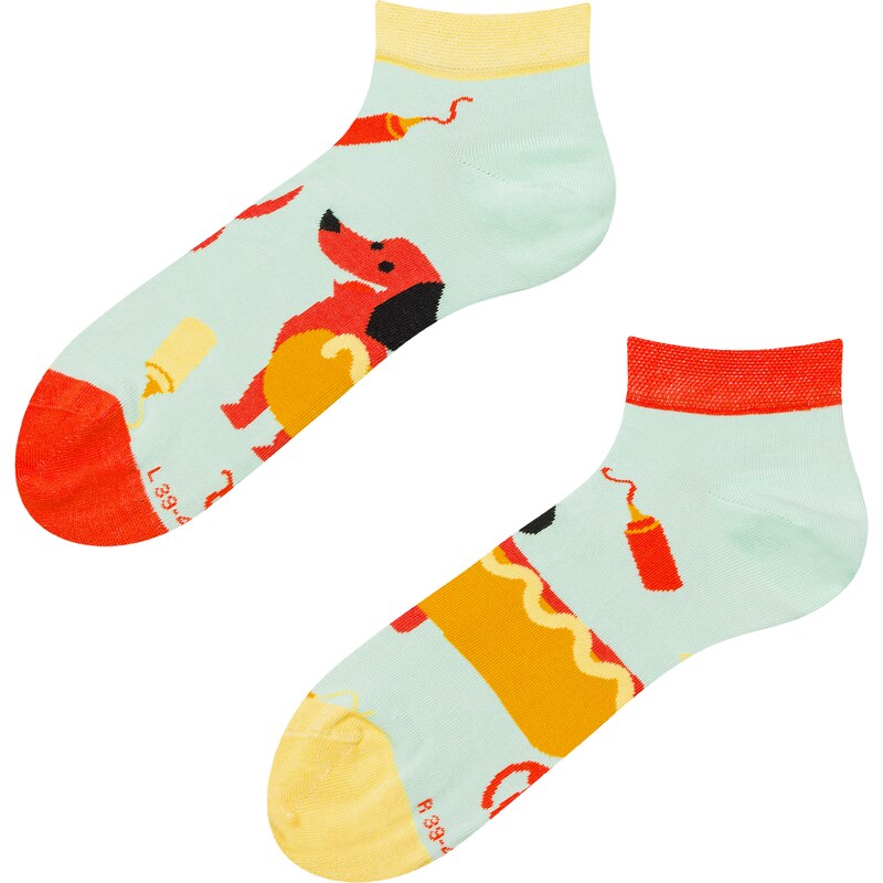Dedoles Lustige Knöchelsocken Hotdog