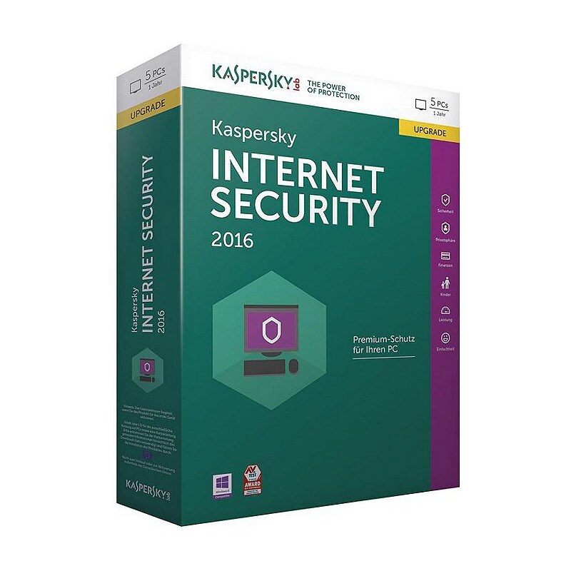 Kaspersky PC - Spiel »Kaspersky Internet Security 2016 5 Liz. Upgrade«