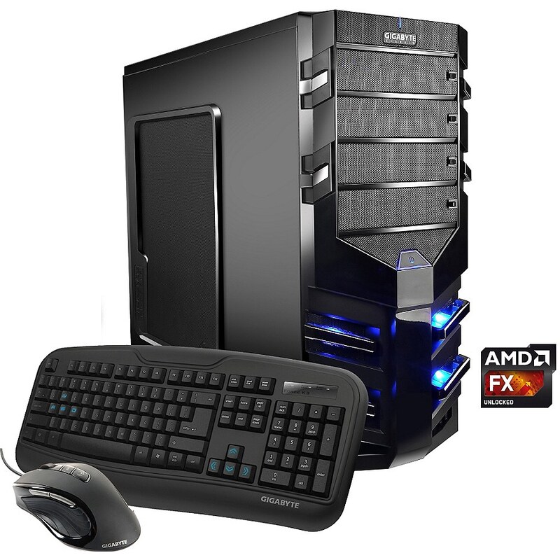 Hyrican Gaming PC AMD FX-8350, 16GB, 1TB + 120GB SSD, R9 380, Windows 10 »Alpha Gaming 4876«