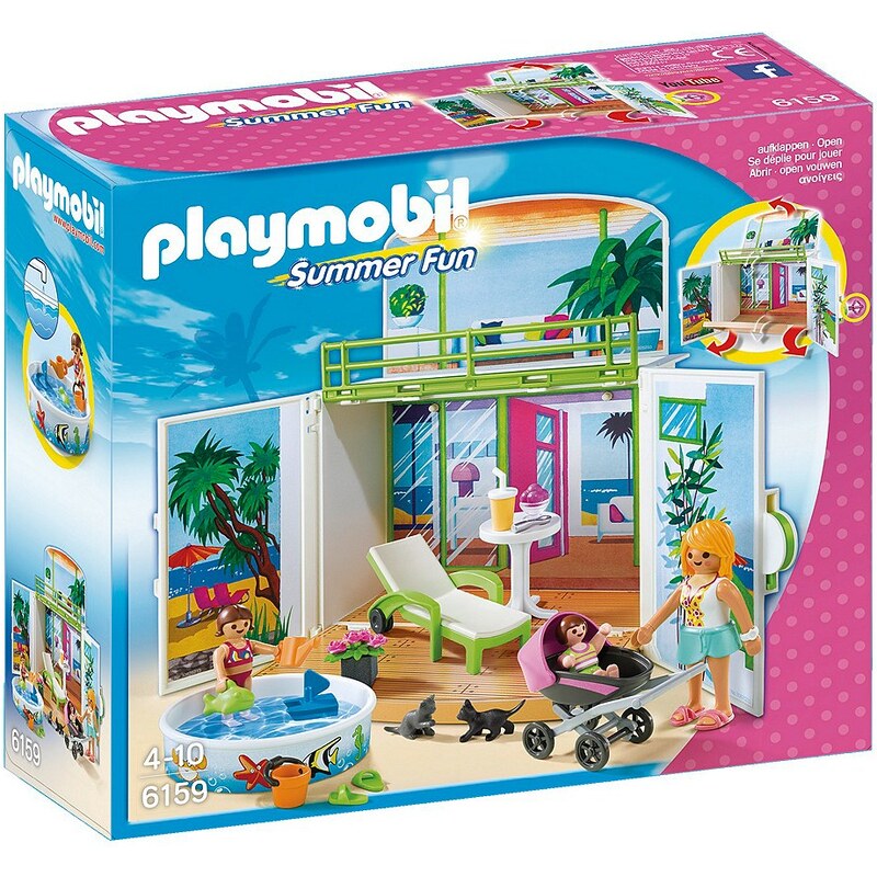 Playmobil® Aufklapp-Spiel-Box »Sonnenterrasse« (6159), Summer Fun