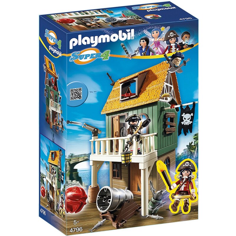 Playmobil® Getarnte Piratenfestung mit Ruby (4796), Super 4®