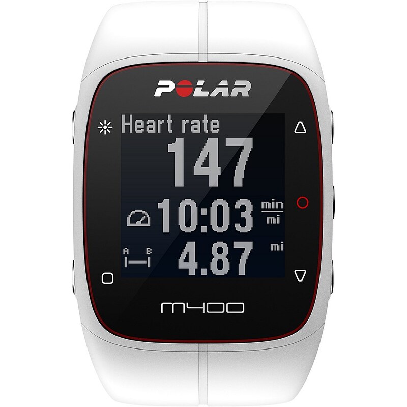 Polar GPS Sportuhr, »M400 White HR«, inkl. Brustgurt