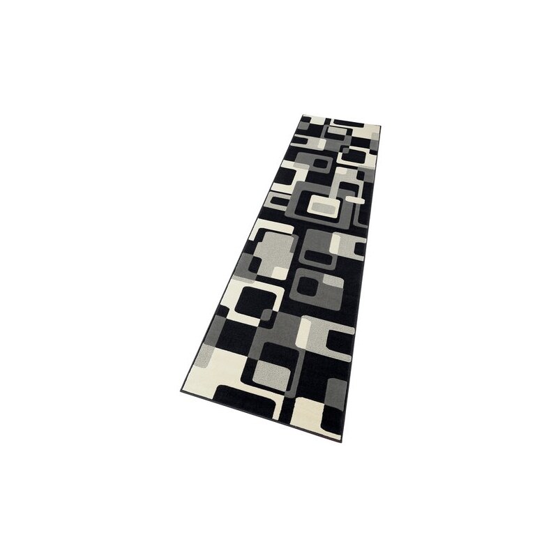 HANSE HOME Läufer Tiznit Retro Design abstrakt gewebt schwarz 11 (B/L: 80x200 cm),12 (B/L: 80x300 cm)