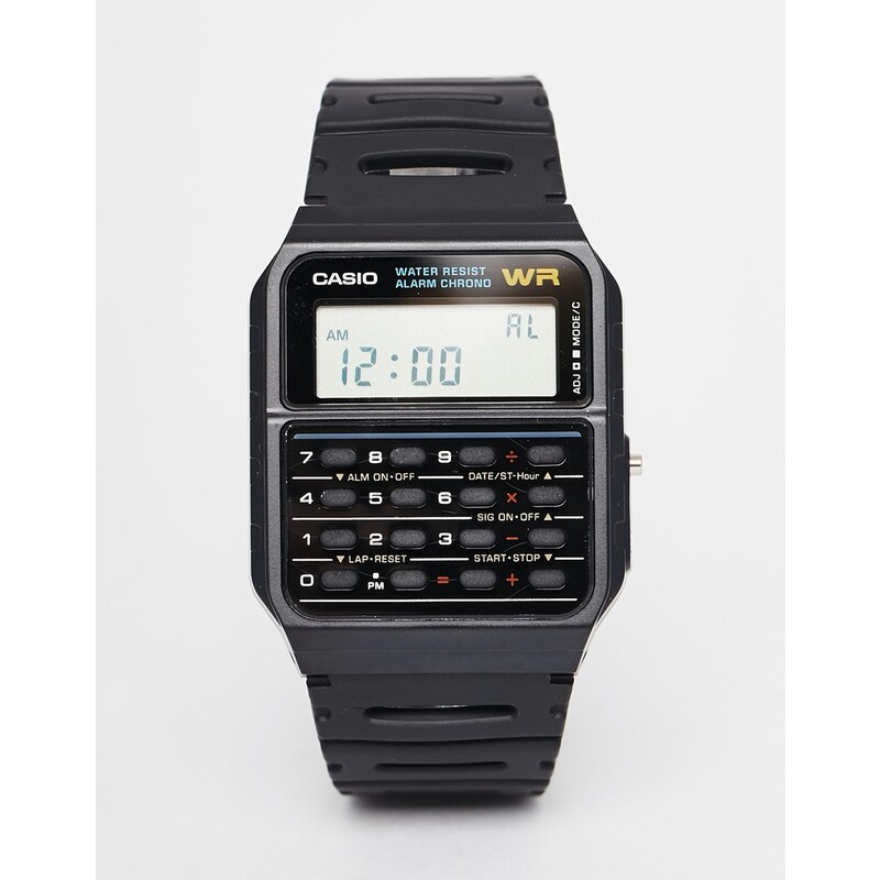 Casio - CA-53W-1ER - Armbanduhr mit Taschenrechner - Schwarz