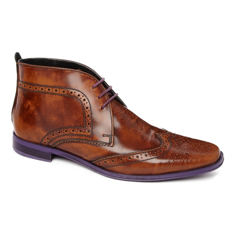 ASOS Brogue Boots in Leather