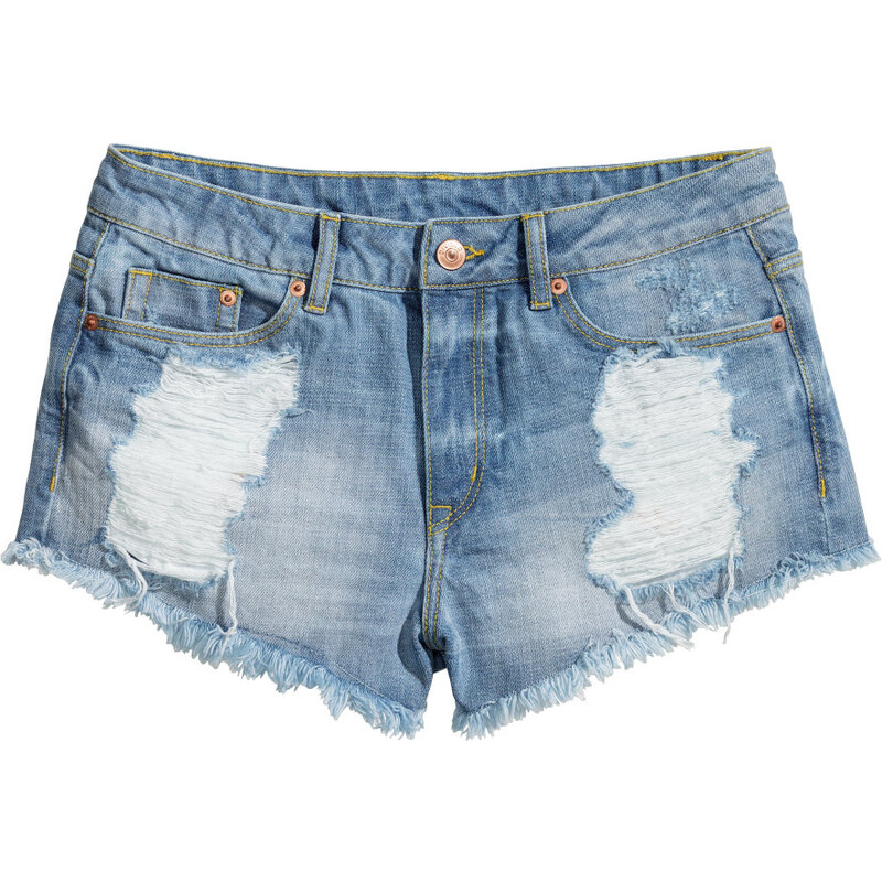H&M Jeansshorts im Used-Look
