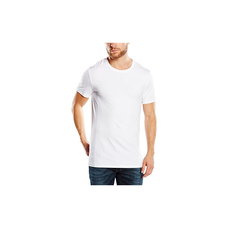 Skiny Herren Unterhemd Per4mance/Hr. Shirt kz. Arm, Einfarbig