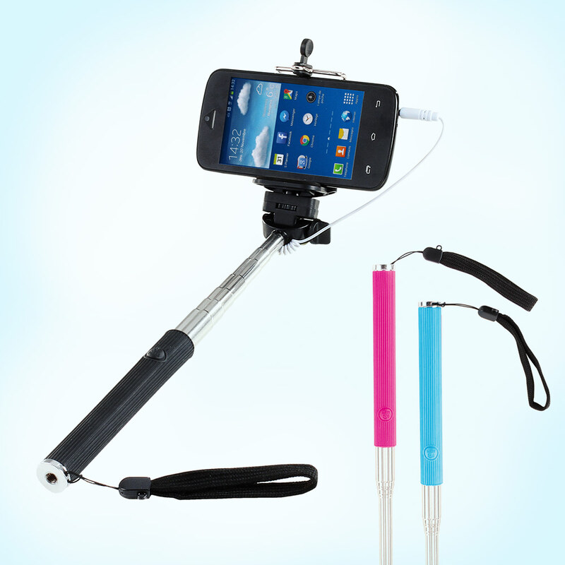 Lesara Selfie-Stick für Android und iOS - Schwarz