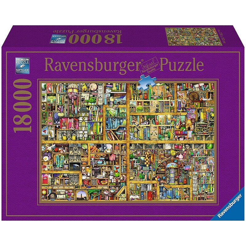 Ravensburger Puzzle, 18000 Teile, »Magisches Bücherregal XXL«