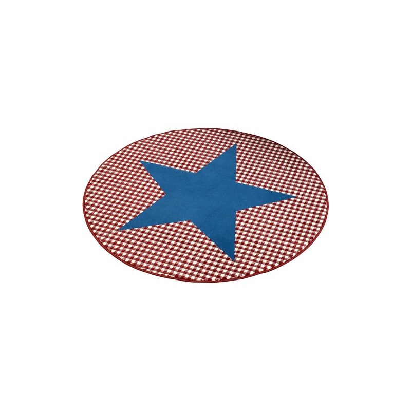 Teppich Stern rund gewebt HANSE HOME blau 9 (Ø 140 cm)